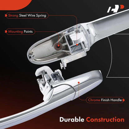 Chrome Rear Passenger Exterior Door Handle for Buick Lucerne (2006–2011)