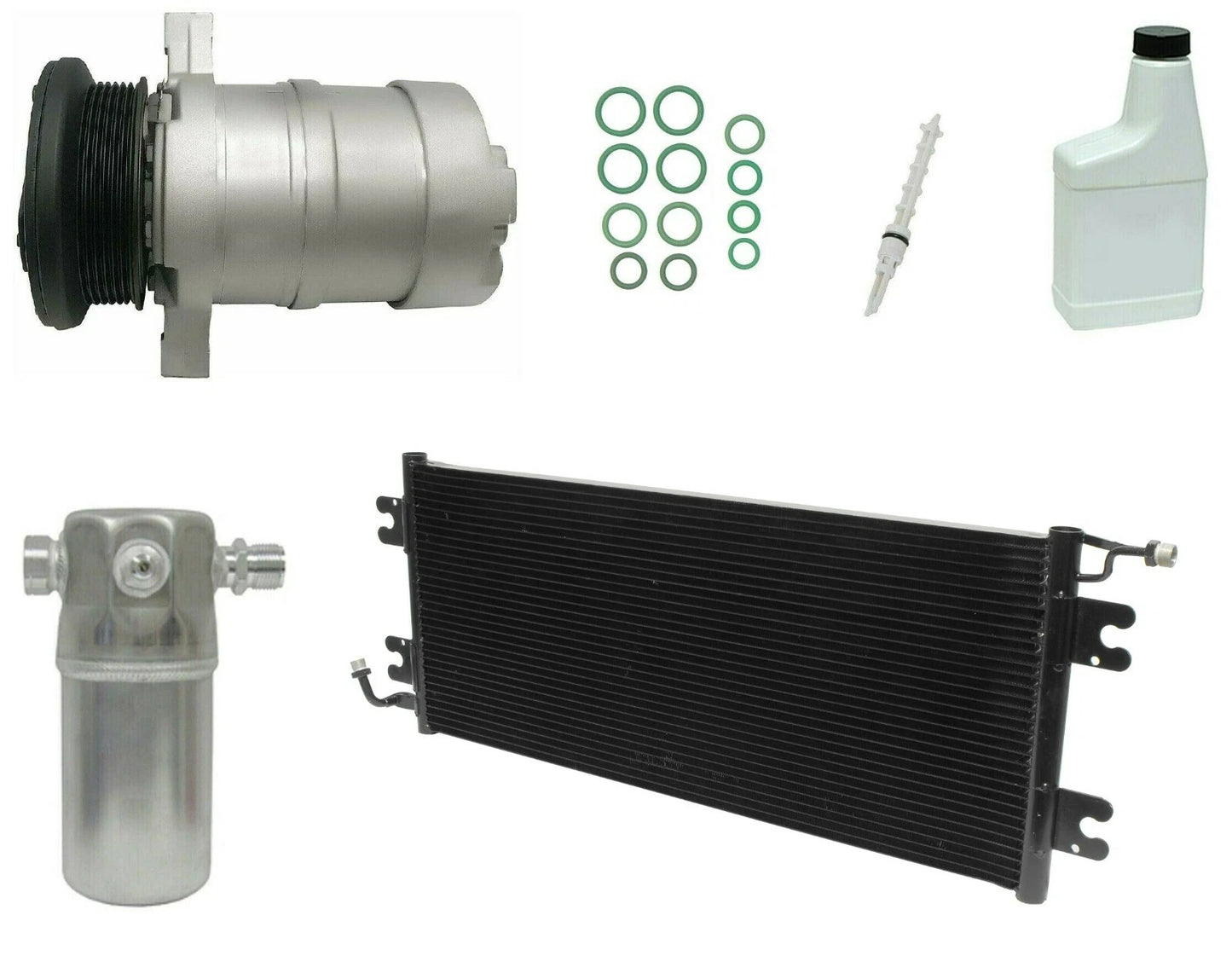 AC Compressor Kit with Condenser Replacement for Chevrolet Silverado (1999–2006)
