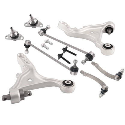8x Front Lower Control Arms Sway Bar Link for Volvo S80 (2000–2006)