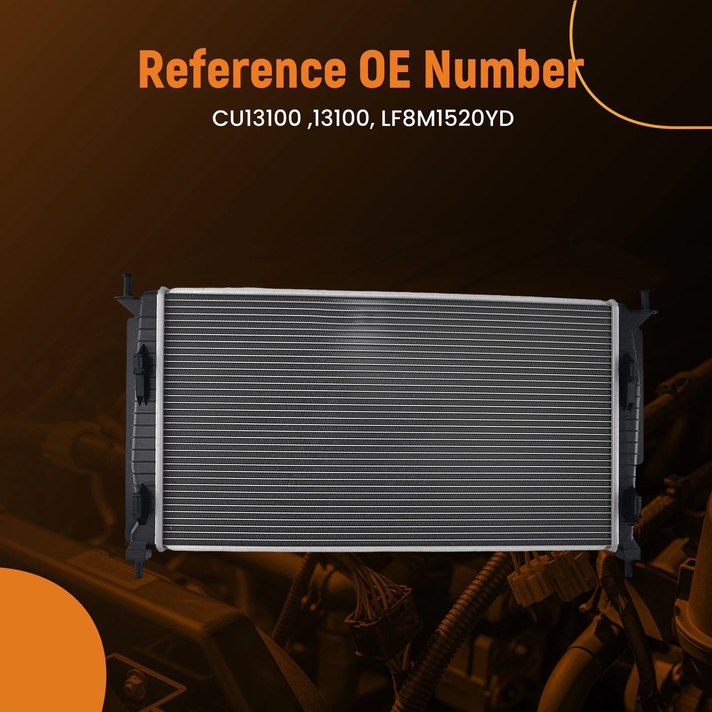 Aluminum Radiator for Mazda 3 Sedan (2010–2014) 2.0L 2.5L 1 Row