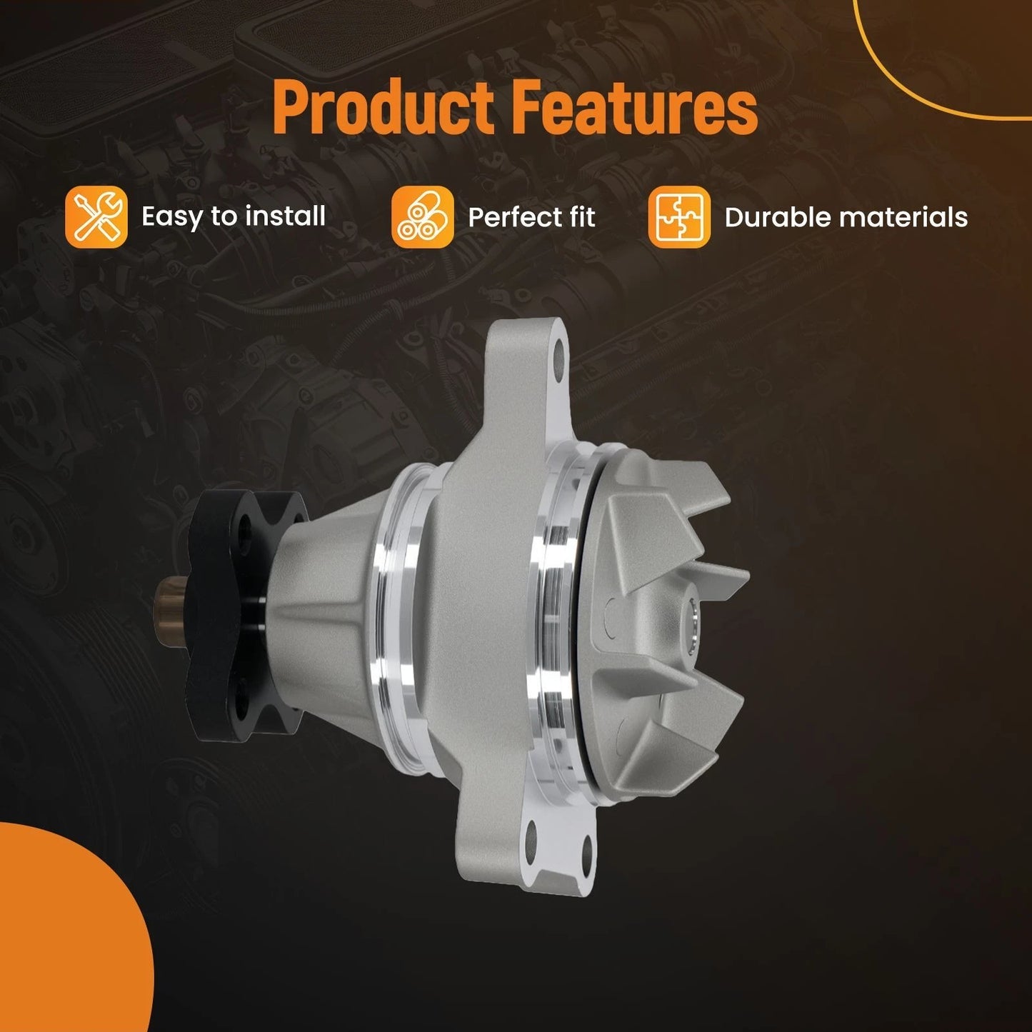 Coolant Water Pump Assembly for Suzuki XL-7 2.7L (2002–2006)