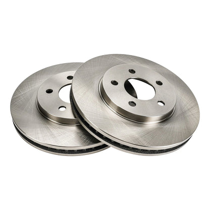 Front Vented Disc Brake Rotors for 2005–2010 Ford Mustang V6 (4.0L) Pair