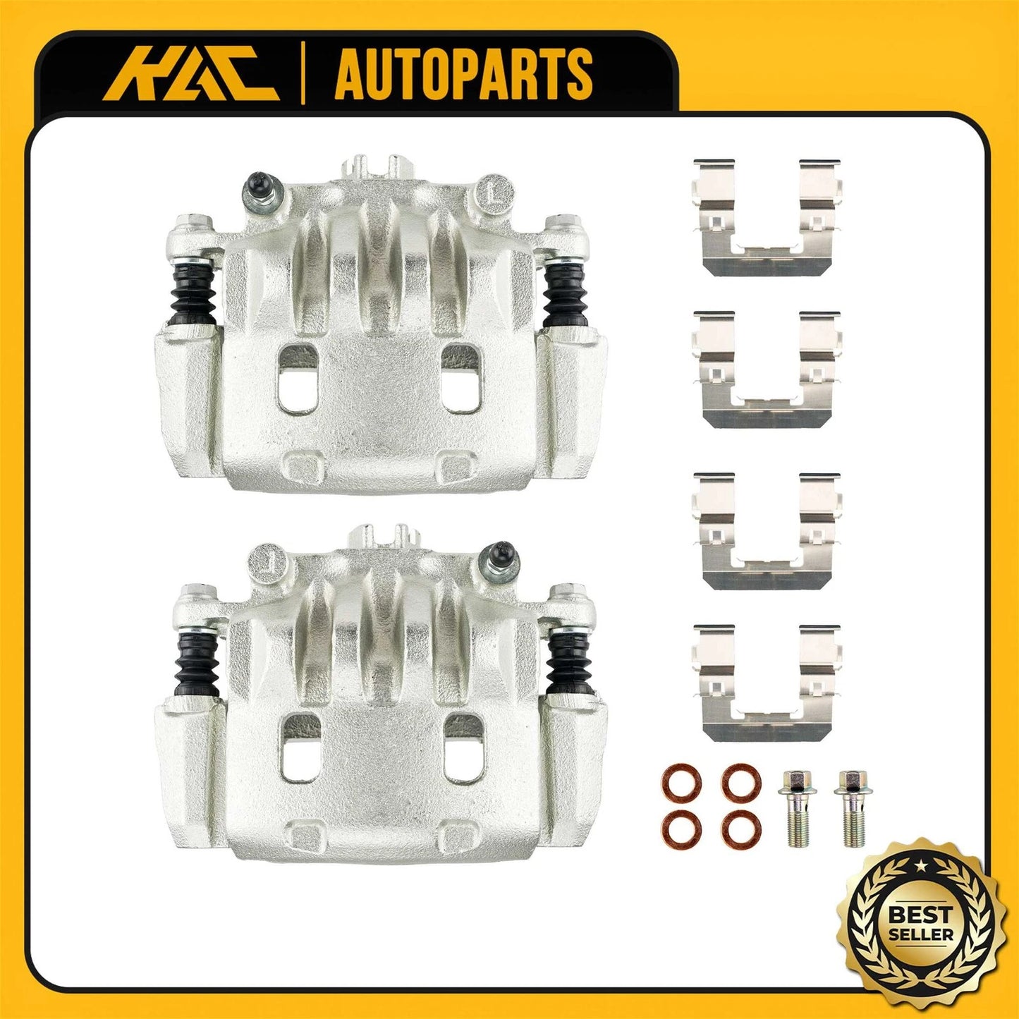2x Front Brake Caliper With Bracket for Subaru Impreza Forester Legacy (2008–2014)
