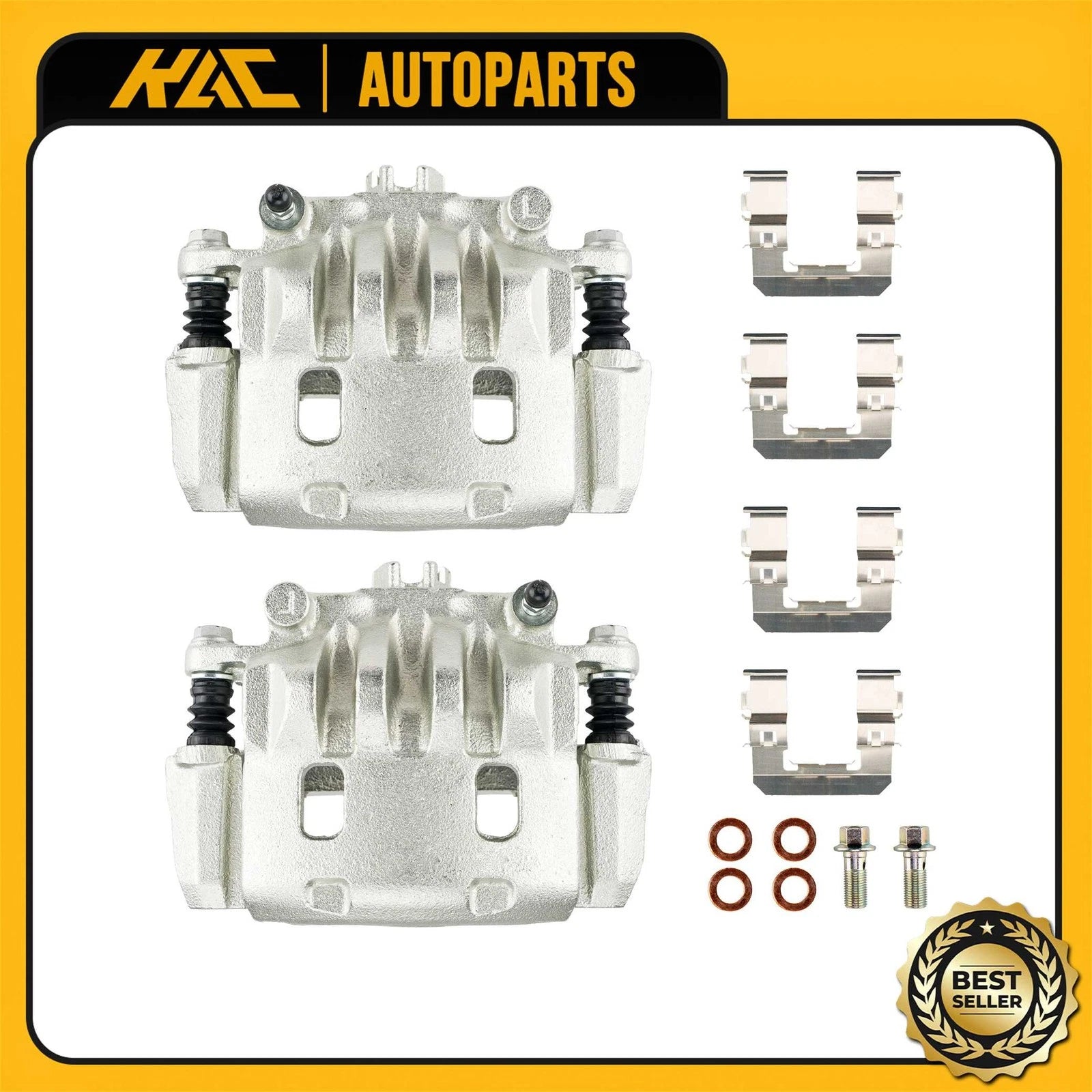 2x Front Brake Caliper With Bracket for Subaru Impreza Forester Legacy (2008–2014)