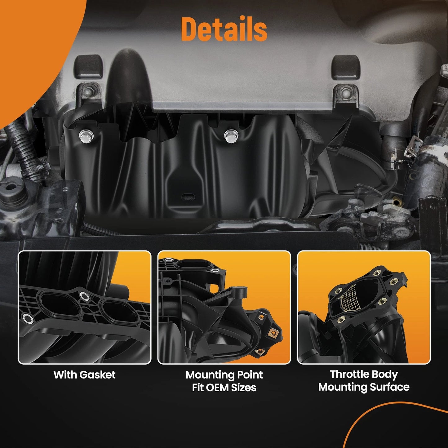 Intake Manifold For Toyota Camry Solara RAV4 Lexus HS250h Scion tC 2.4L (2005–2014)