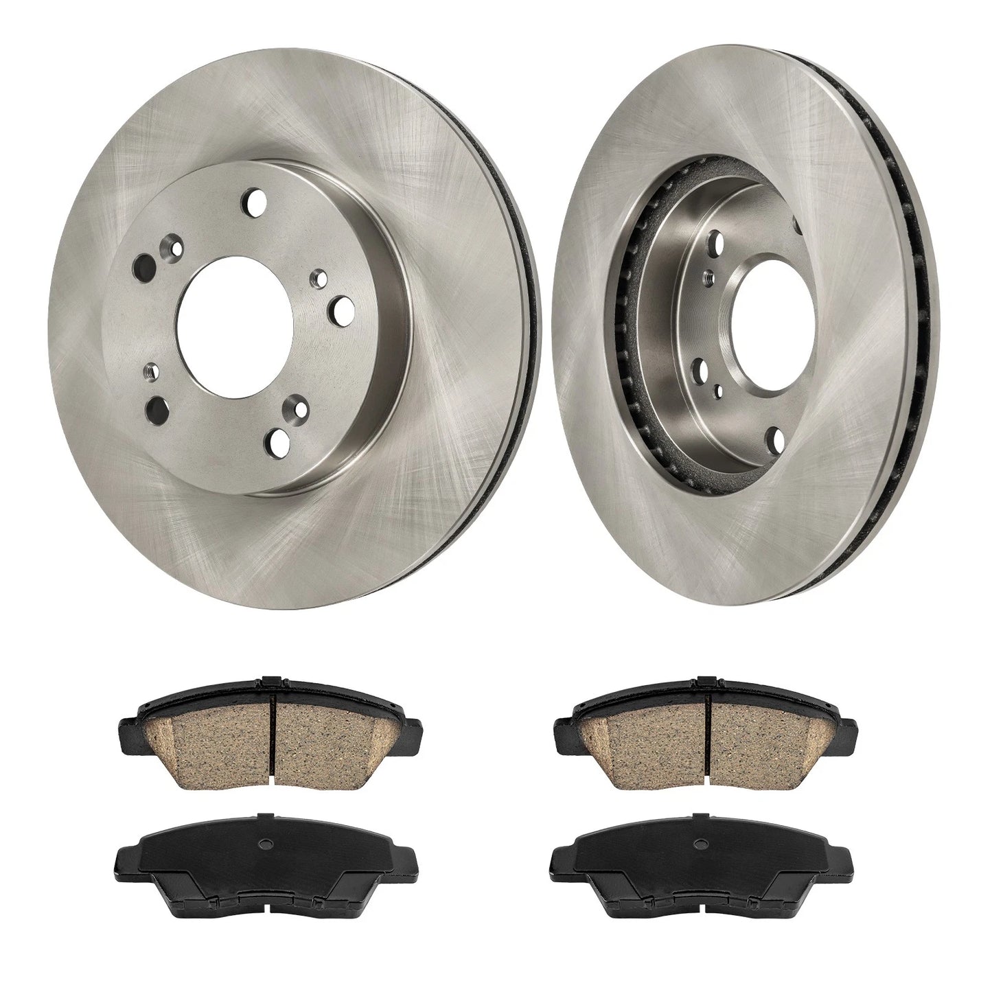 Front Vented Brake Rotors and Ceramic Pads Kit for Honda CR-Z (2011–2015)