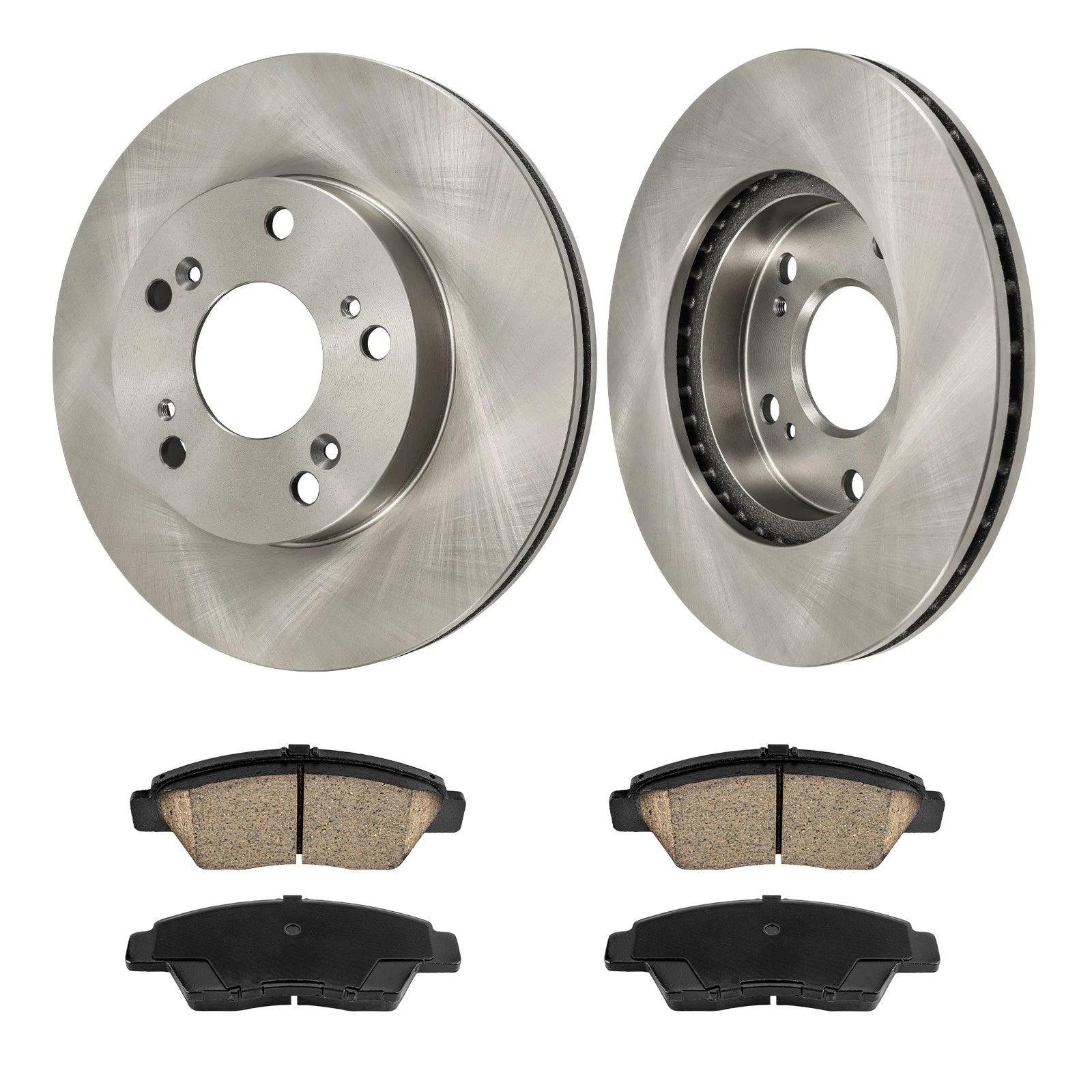 Front Vented Brake Rotors and Ceramic Pads Kit for Honda CR-Z (2011–2015)