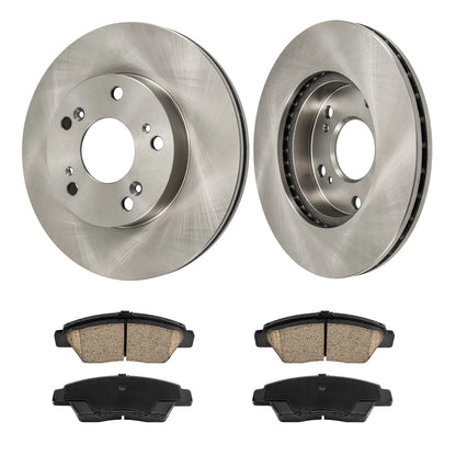 Front Vented Brake Rotors and Ceramic Pads Kit for Honda CR-Z (2011–2015)