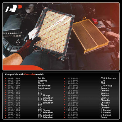 2X Engine Air Filter for Chevrolet Malibu Impala Camaro Buick Regal