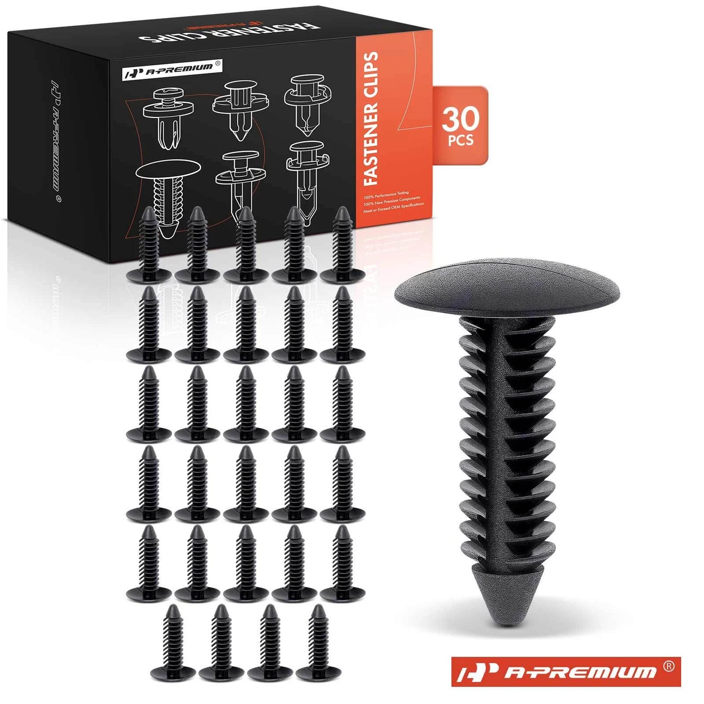 30x Nylon Shield Panel Retainer Clips for Ford GMC