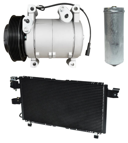 AC Compressor Kit With Condenser Replacement for Honda Passport (2000–2002)