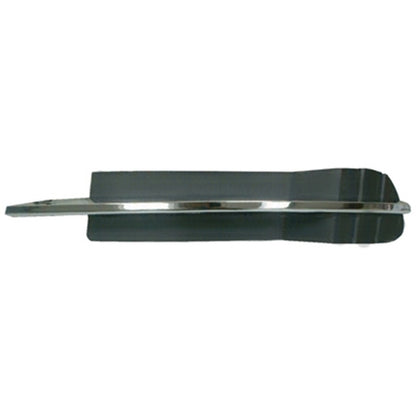 Replacement Black Chrome/Matte Driver Side Front Bumper Insert w/o Fog Lights