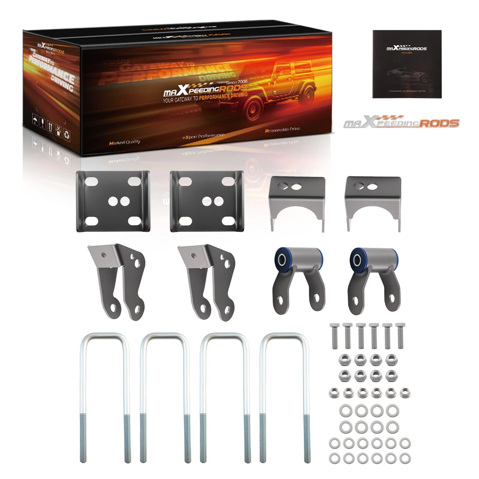 5" Flip Lowering Kit Rear for Ford F-150 2WD (2004–2014) Axle Drop Hardware