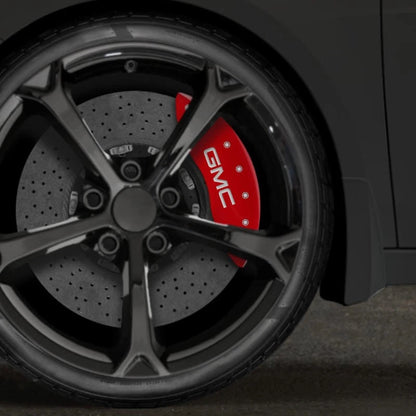 Red Caliper Covers Set of 4 for 2021-2022 GMC Canyon - w/GMC by MGP