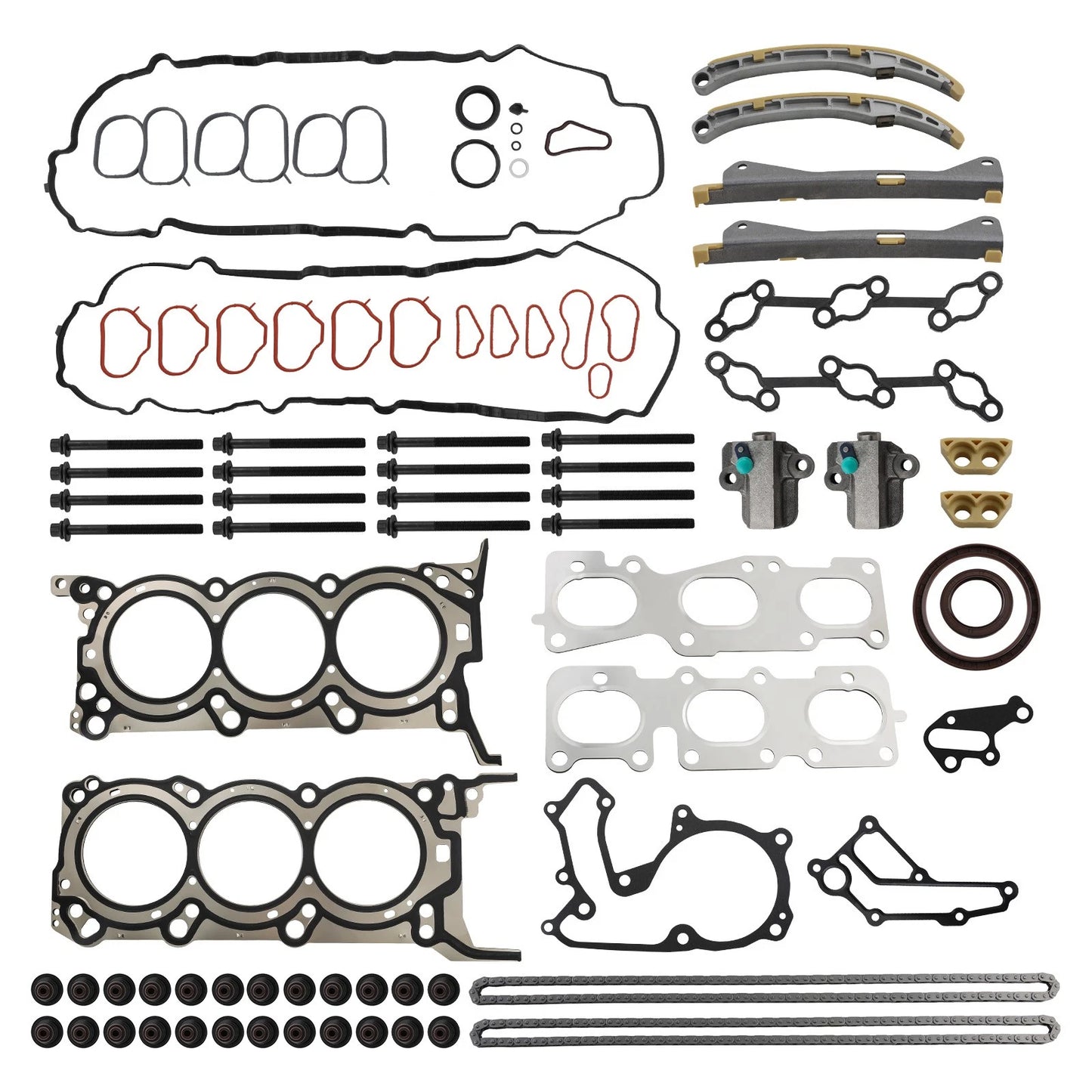 Engine Timing Chain Tensioner Kit for Kia Hyundai (3.3L 3.5L 3.8L) (2011–2019)