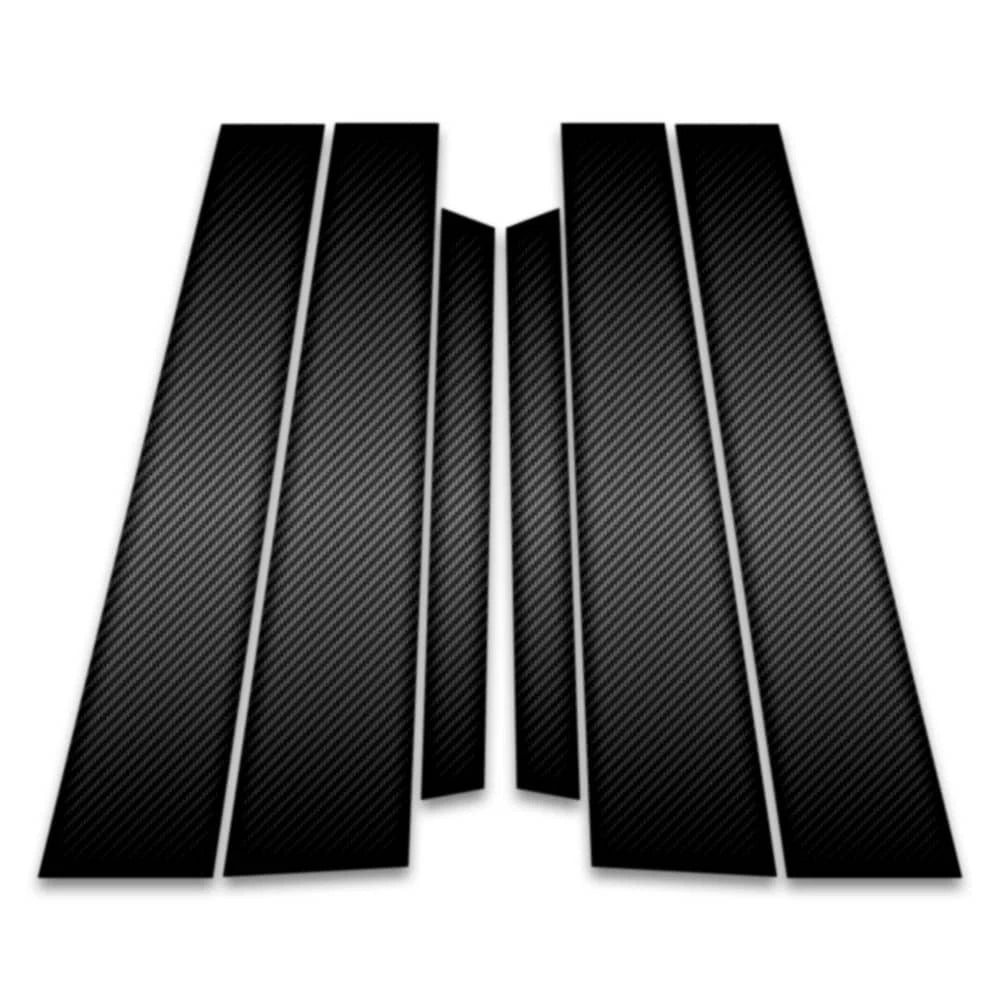6pc Carbon Fiber Pillar Post Covers for 2002-2009 Jaguar X-Type