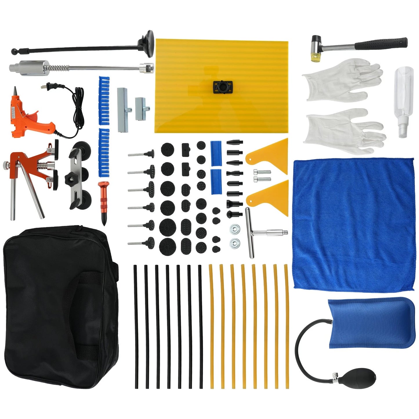 Golden Dent Kit for PDR Repair Tool Puller Lifter Hammer for Auto (—)