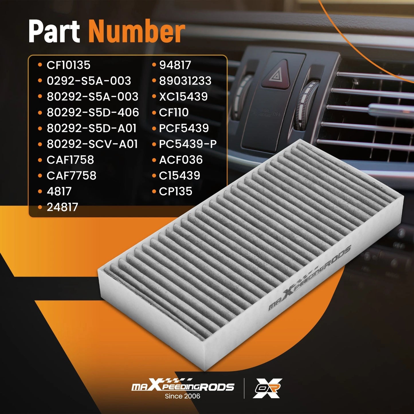 Air Filter for Acura RSX CSX and Honda Civic (2001–2006)