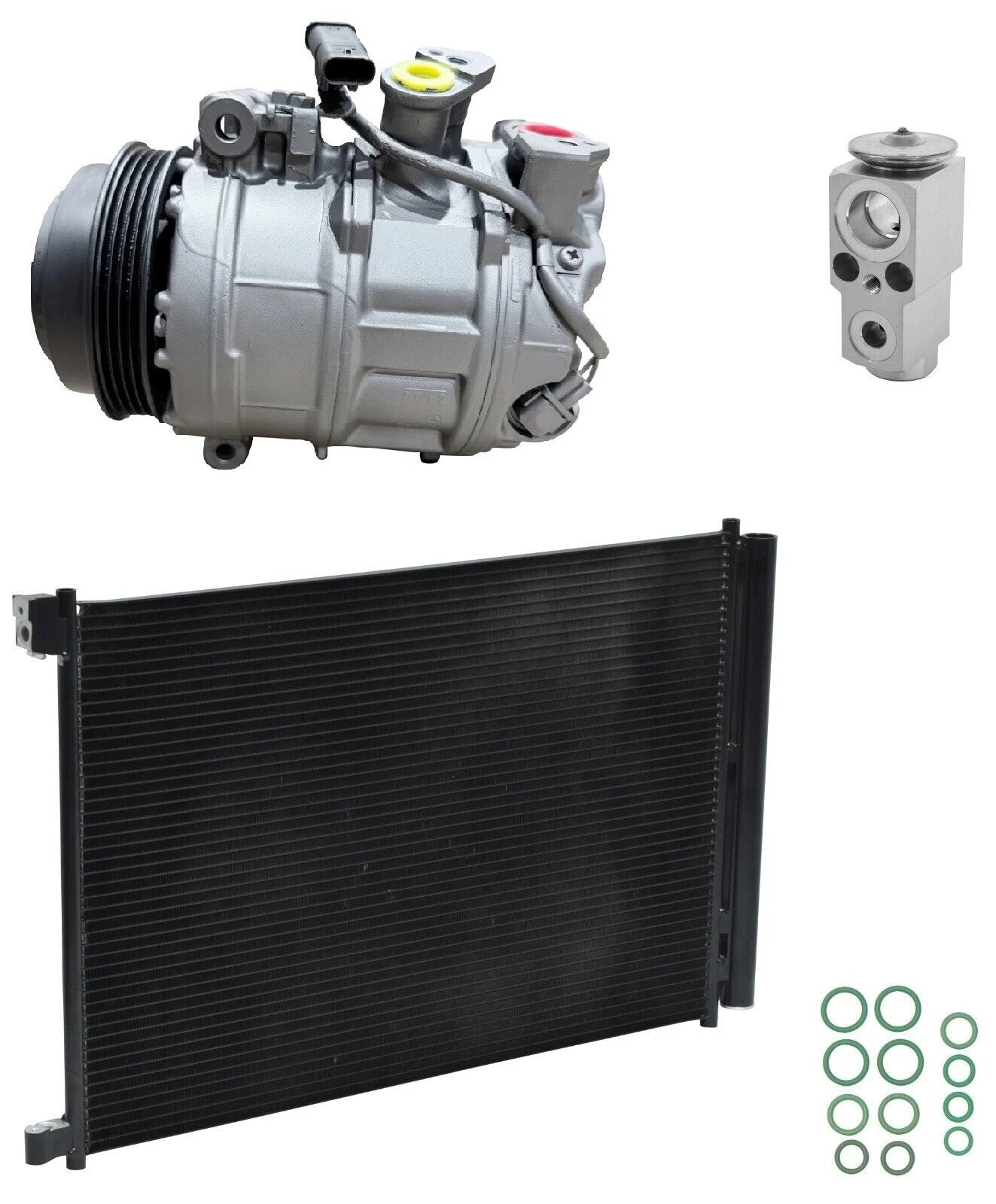 AC Compressor Kit with Condenser for Mercedes C63 AMG S 4.0L (2018–2018)