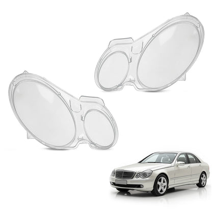 Headlamp Lens Covers Pair for Mercedes-Benz W211 E-Class (2002–2008)