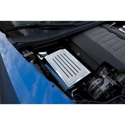 Fuse Box Cover Replacement with Blue Carbon Fiber Inlay for Chevy Corvette Z06 (2014–2019)