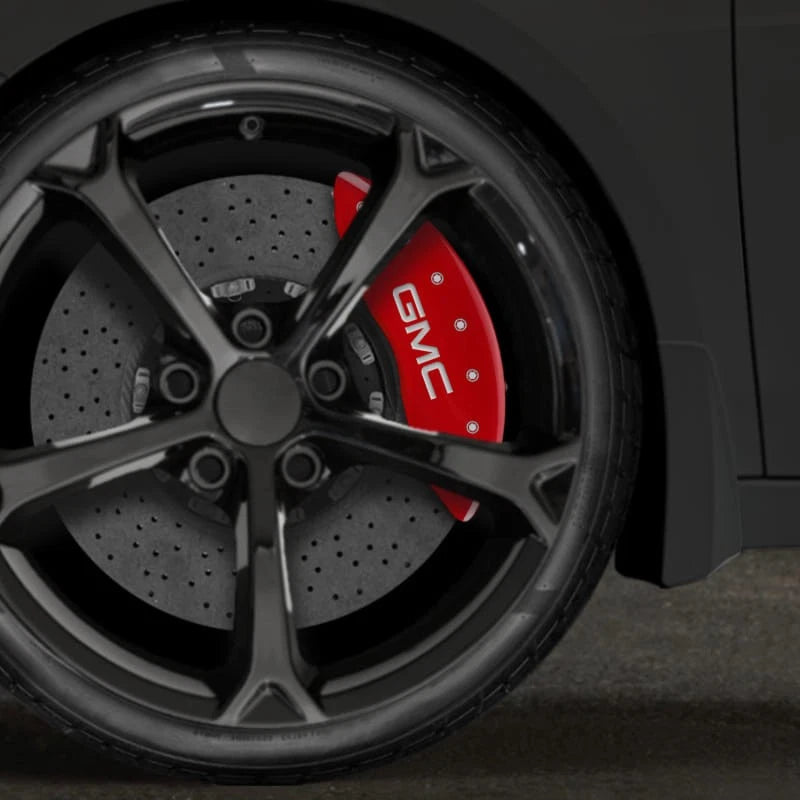Set of 4 Red Caliper Covers for 2004-2006 GMC Sierra 3500 by MGP