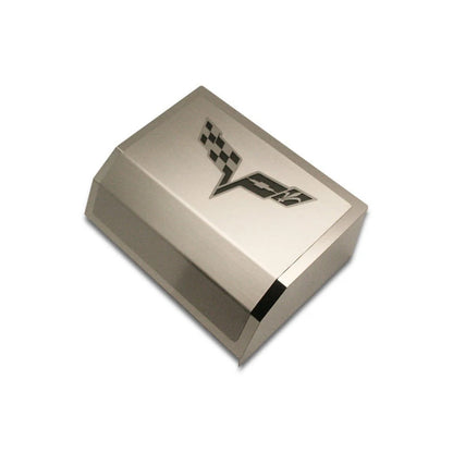 Fuse Box Cover Replacement with Carbon Fiber Flags Inlay for Corvette (2005–2013)