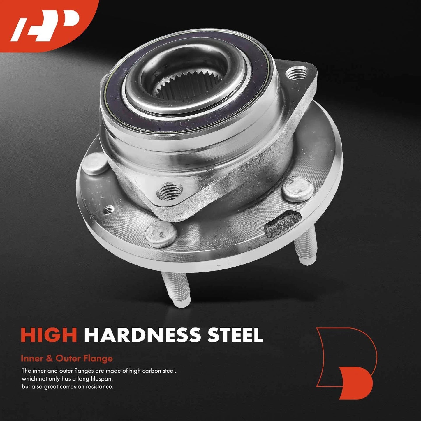2X Rear Wheel Hub & Bearing Assembly for Chevrolet Corvette (2014–2019)