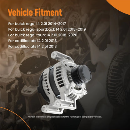 Alternator for Buick Regal and Chevrolet Malibu (2013–2019) (2014–2017)