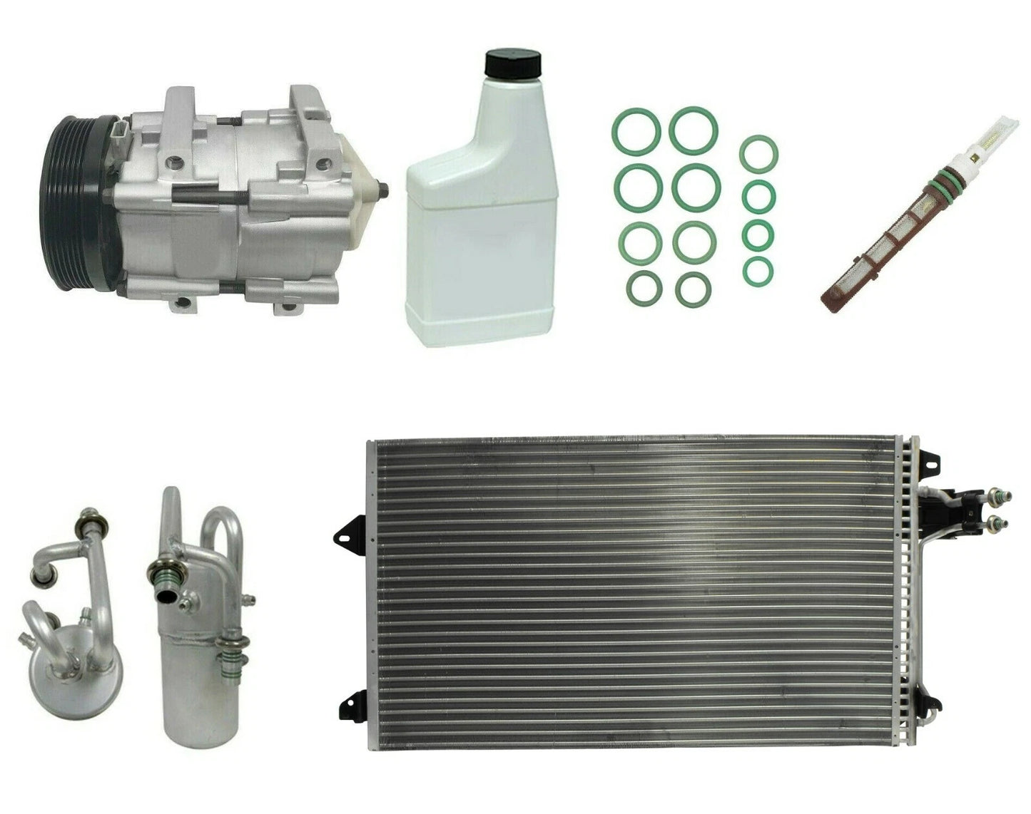 AC Compressor Kit Replacement with Condenser for Chevrolet Silverado (2011–2018)