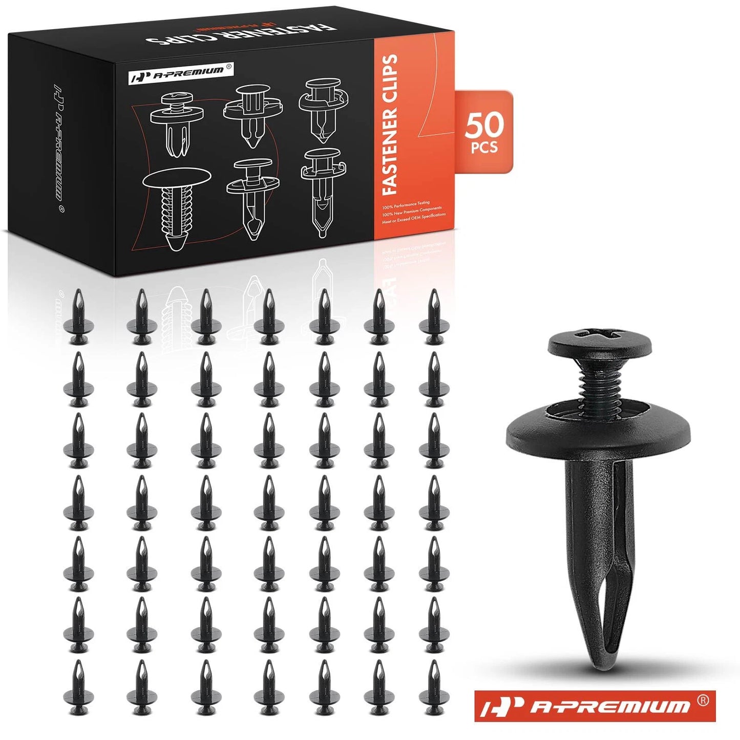 50Pcs Nylon Radiator Shroud Retainer Clips for Ford GM