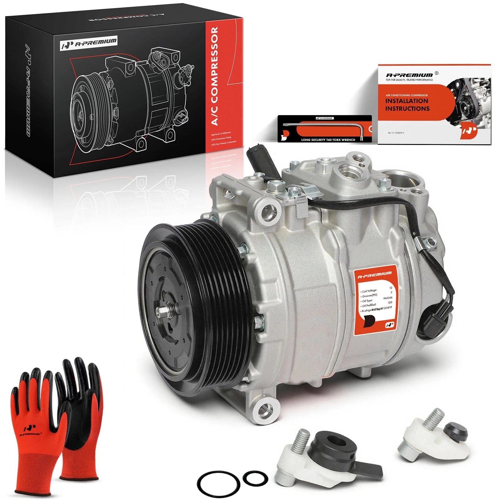 A/C Compressor with Clutch for Mercedes-Benz ML320 GL320 (2000–2011)