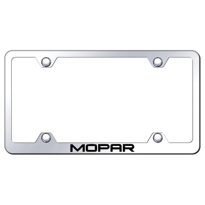 Stainless Steel Wide Body License Plate Frame - Officially Licensed for Mopar