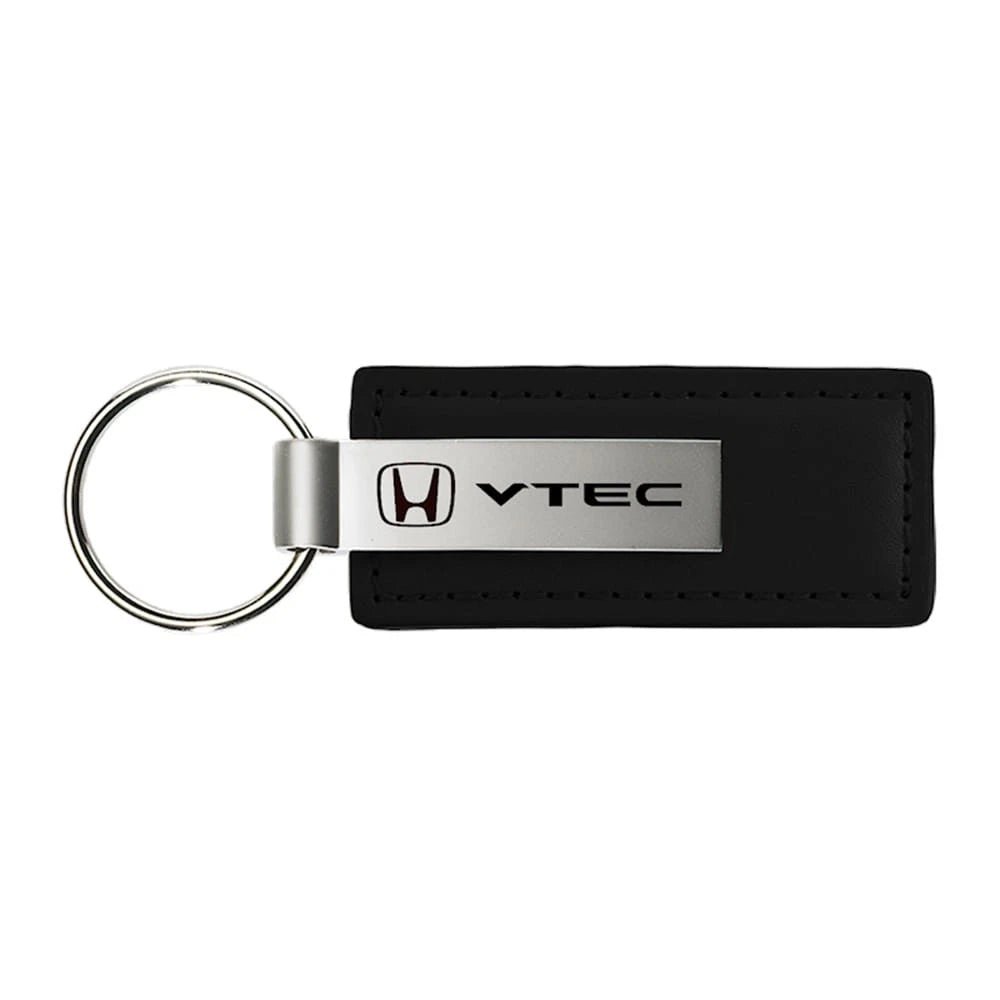 Black Leather Keychain - Officially Licensed for Honda VTEC Vehicles