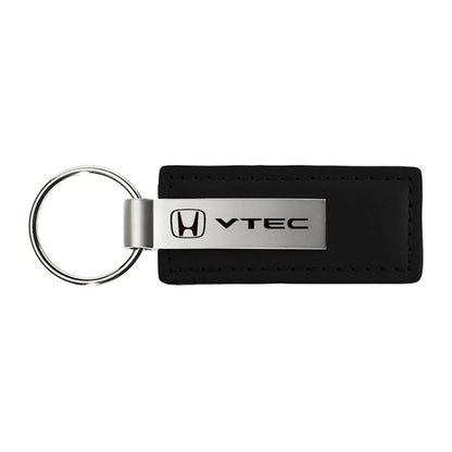Black Leather Keychain - Officially Licensed for Honda VTEC Vehicles