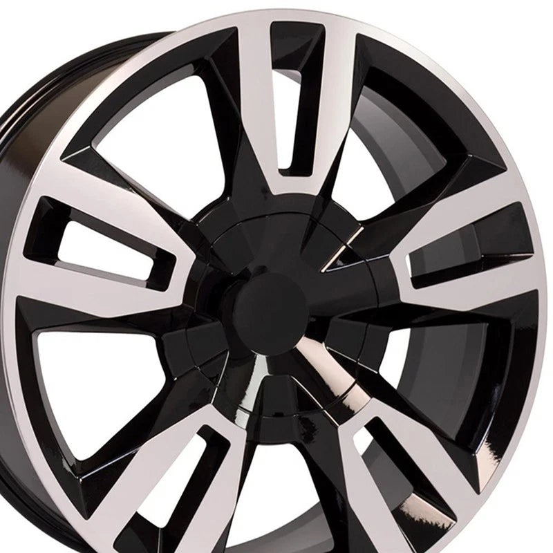 22" Machined Black Wheel for 1988-2000 Chevy C2500 - RVO1584 - RVO1584