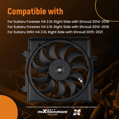 Electric Radiator Cooling Fan for Subaru Forester/WRX (2014–2021)
