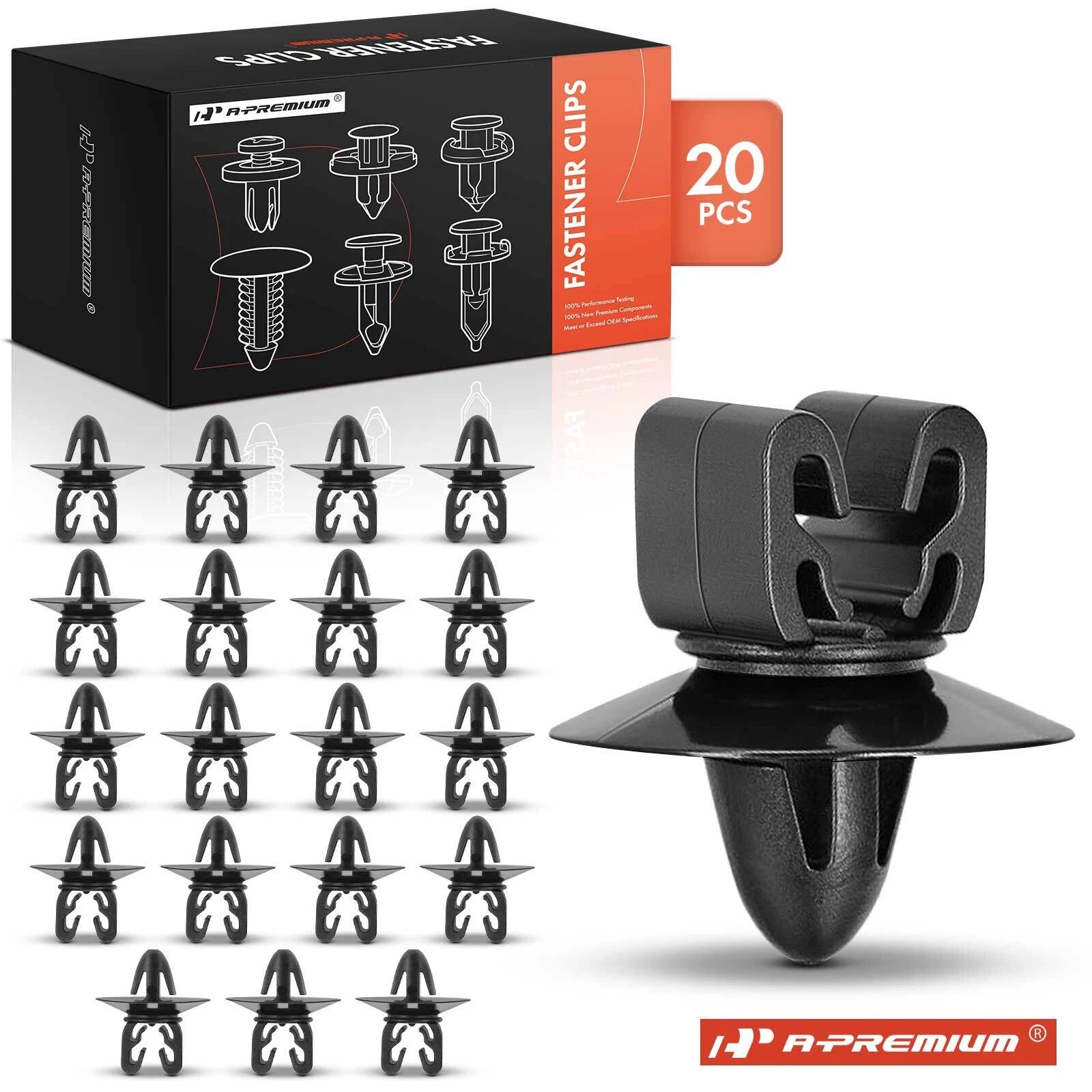 20Pcs 8mm Nylon Hood Release Cable Retainer for Chevy