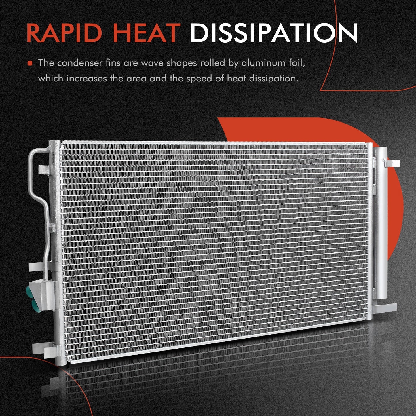A/C Condenser with Receiver Drier for Chevy Cruze (2016–2019)