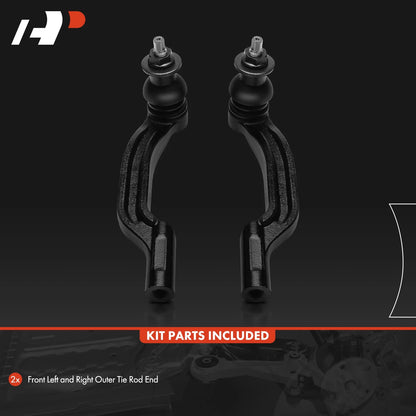2X Front Outer Tie Rod End for Mercedes-Benz CLA250 (2020–2022)