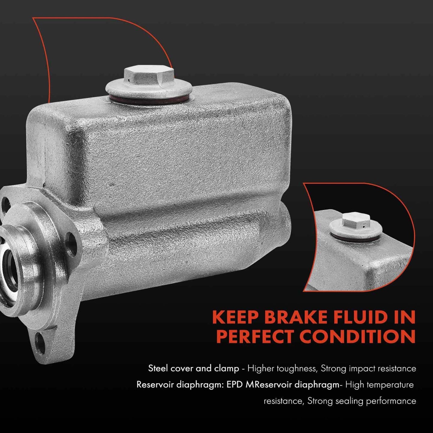 Brake Master Cylinder with Reservoir for Ford F2 F3 (1948–1966)