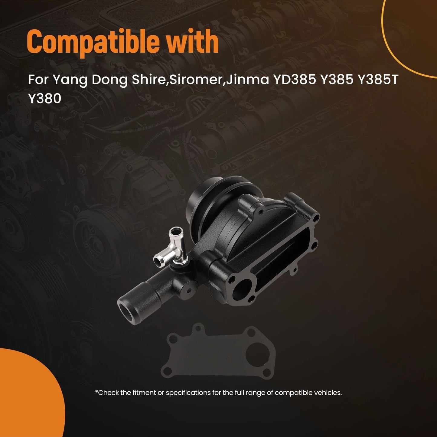 Cooling Water Pump for Shire YD385–Y385T (2011–2011)