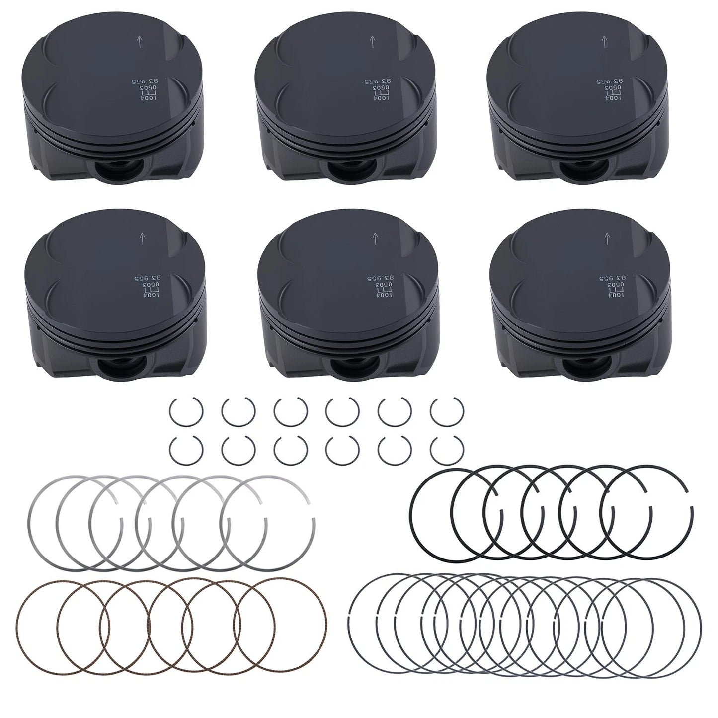 Cylinder Piston Ring Set for BMW E46 E60 325i 525i (1997–2010)