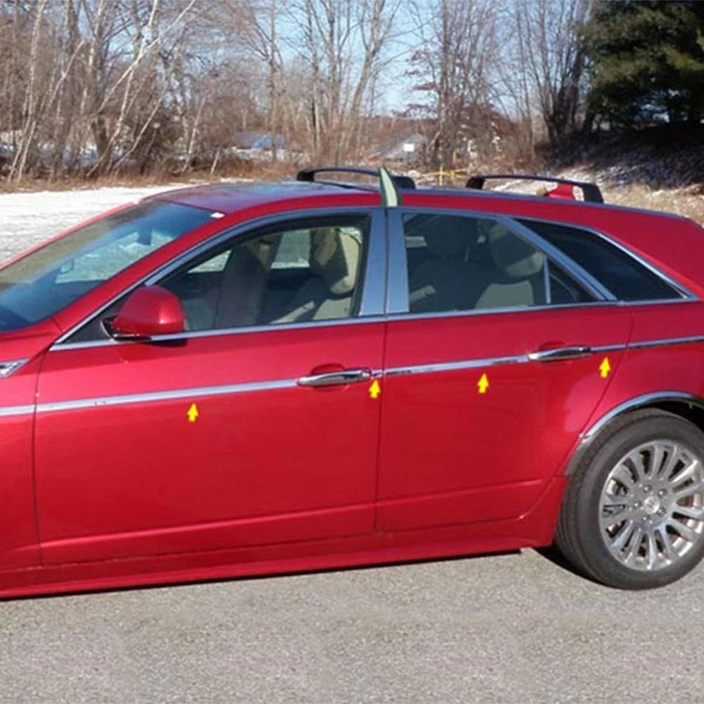 Luxury Chrome Straight Accent Trim Kit for 2010-2014 Cadillac CTS (14pc)