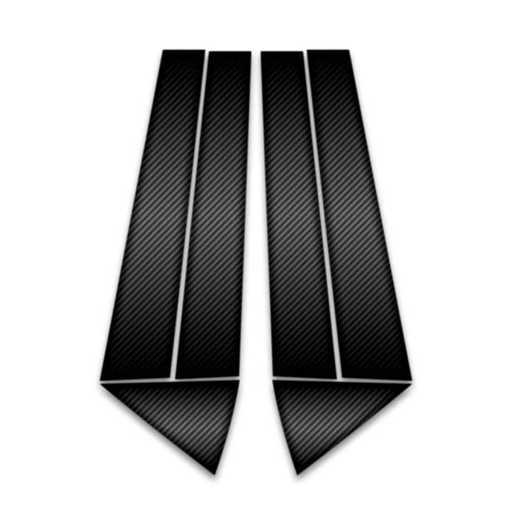 6pc Carbon Fiber Pillar Post Covers for 2010-2015 Hyundai Tucson