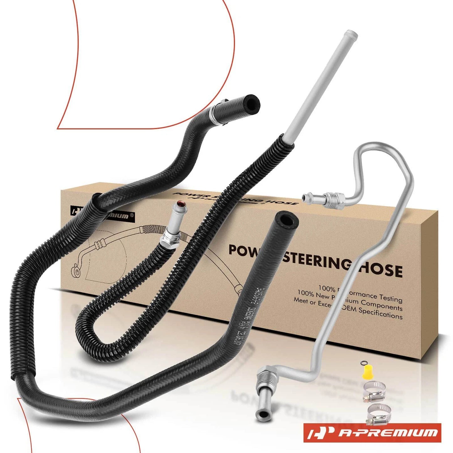 2X Power Steering Pressure and Return Line Hose for Mitsubishi Eclipse (1995–2005)