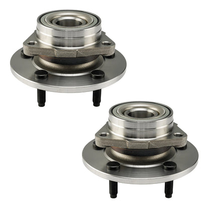 2X Front Wheel Bearing Hub for 2000–2001 Dodge Ram 1500 4WD (3.9L–5.9L)