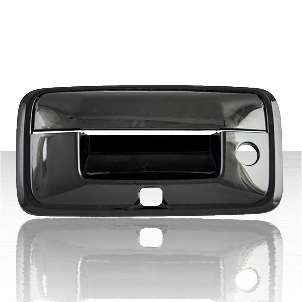 2pc Tailgate Handle Cover for 15-18 GMC Sierra HD - Matte Black w/Camera Cutout