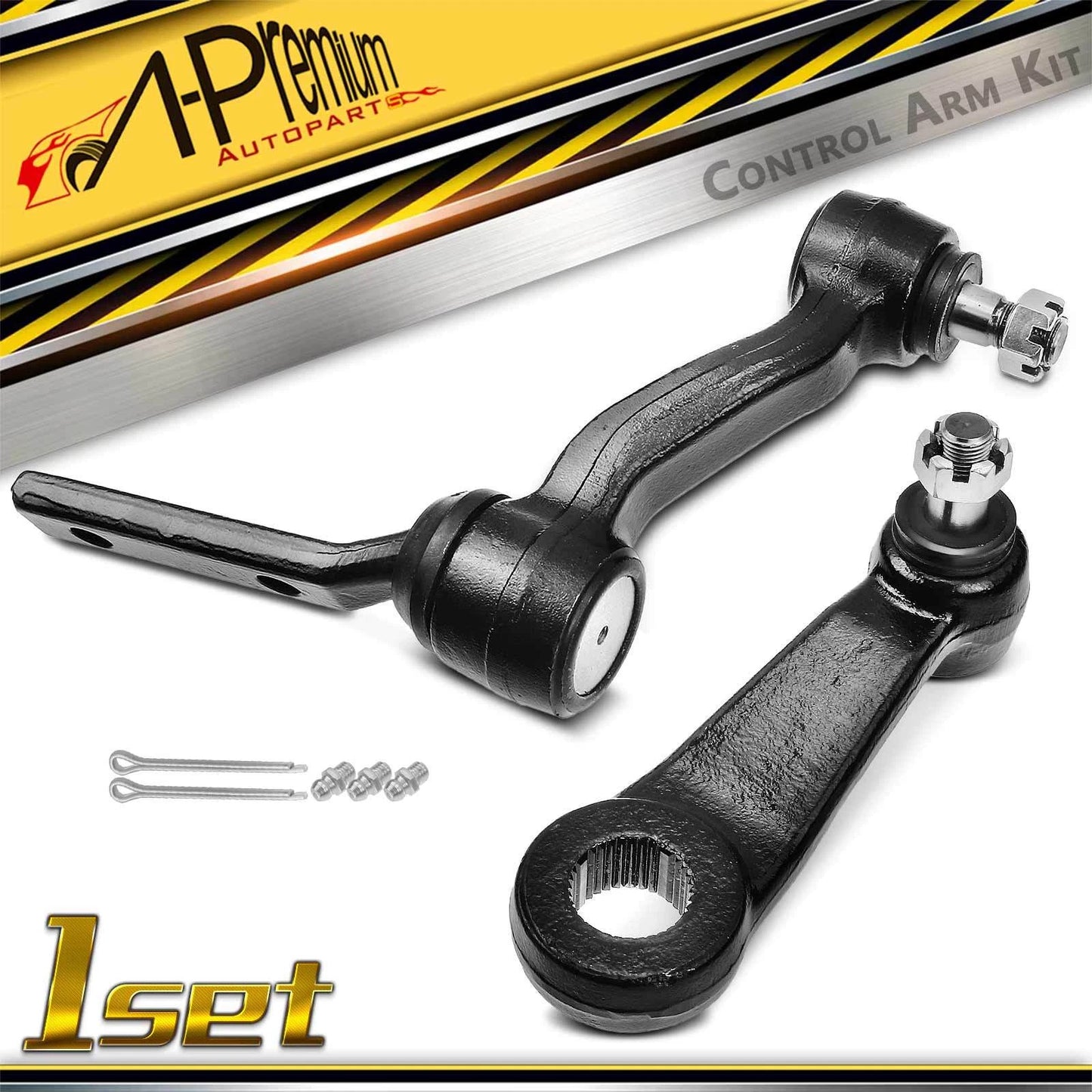 2X Front Pitman & Idler Arm for Chevy Blazer S10 GMC Jimmy (1995–2005)
