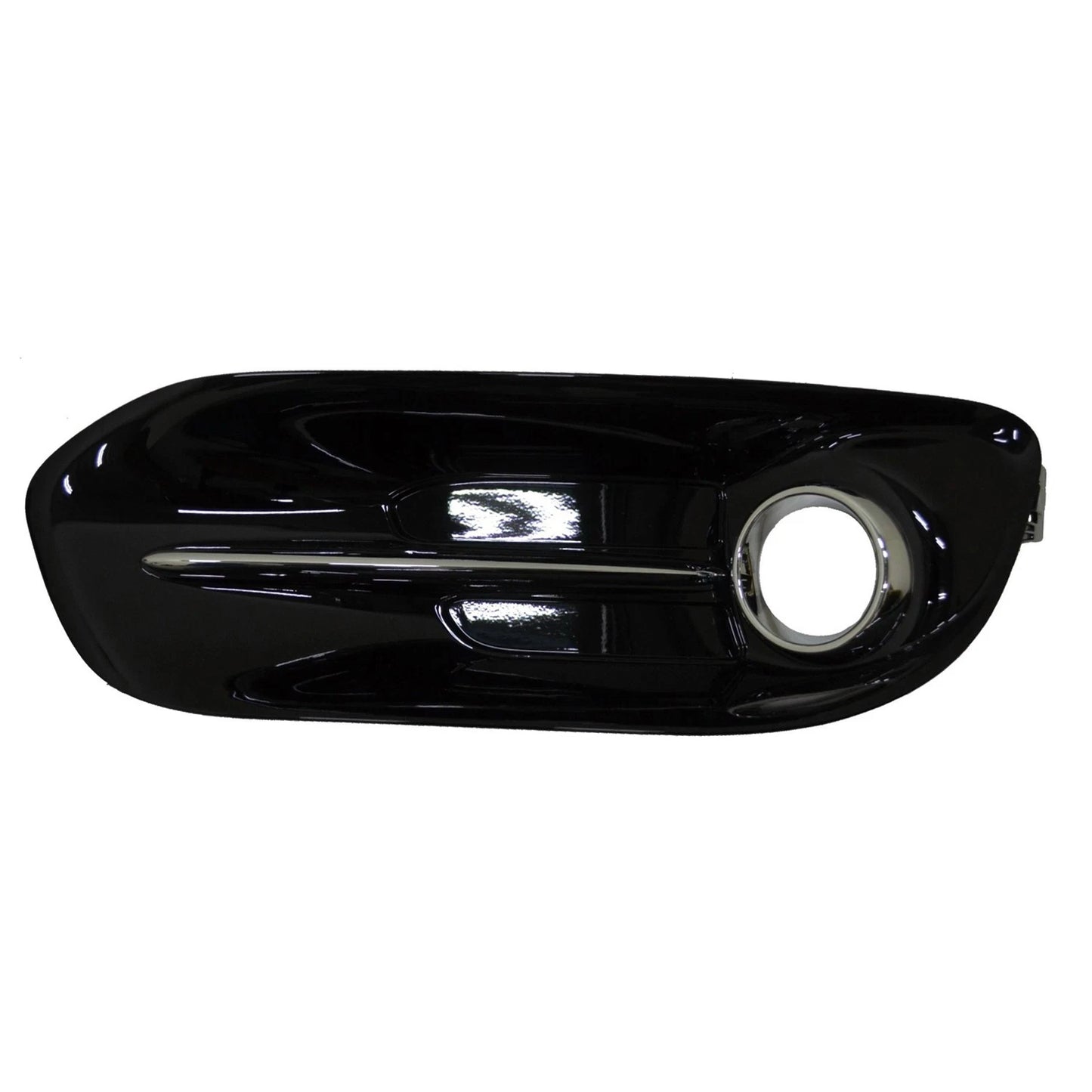 Fog Light Bezel Passenger Side Replacement Black Chrome for Ford F-150 (2015–2020)